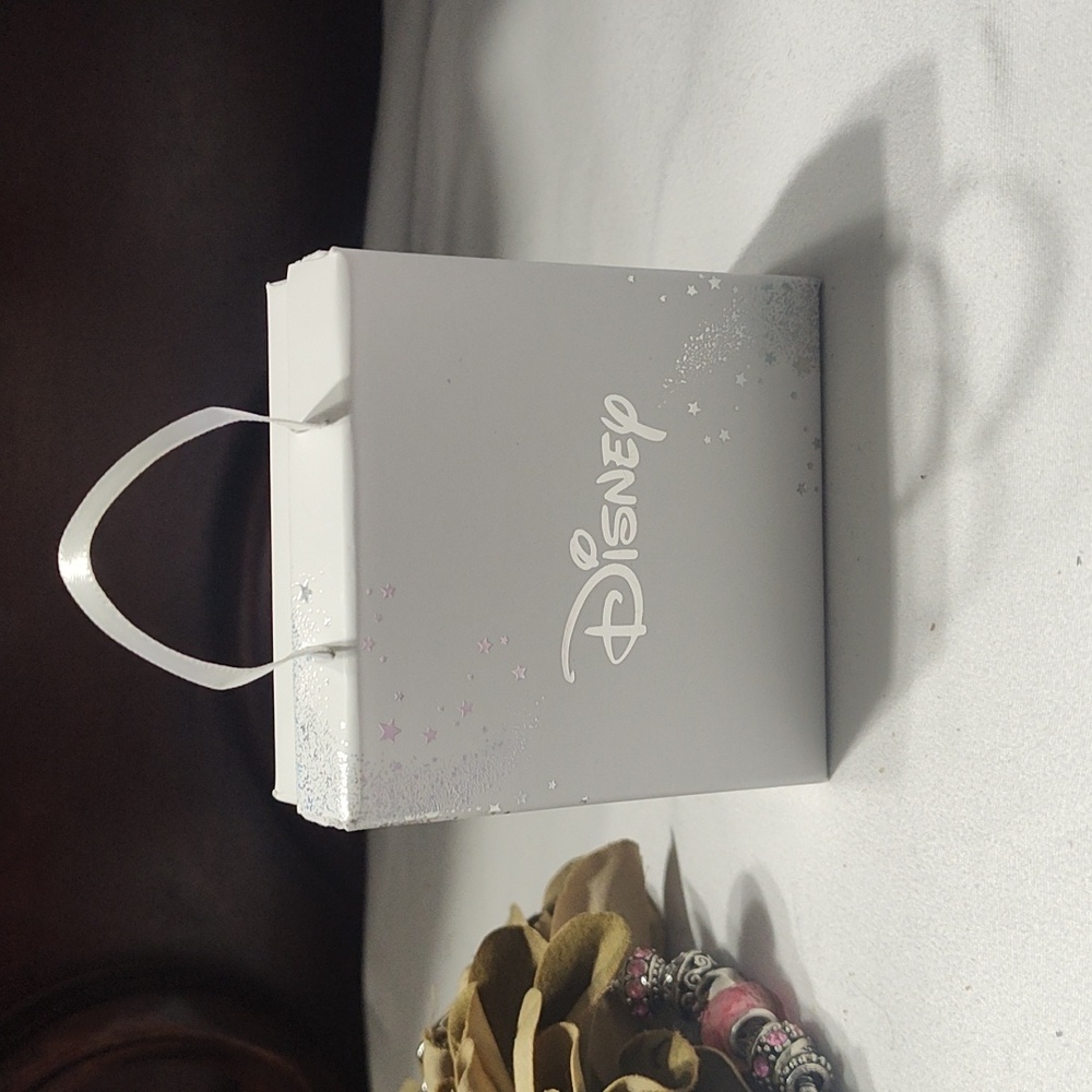 Disney Silver Necklace with Sparkling Blue Charms - Picture 5 of 5